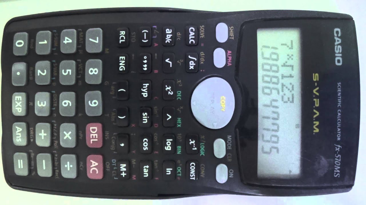 Nueva llegada Supervivencia físico Raíces. ¿Cómo utilizar una calculadora científica Casio fx-570MS? - YouTube