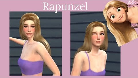MODERN DAY RAPUNZEL | Sims 4 Disney Princess Create A Sim