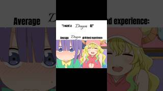 How the dragon experience be like 😅 #fypシ゚viral #misskobayashidragonmaid #lucoa #sliceoflife #anime