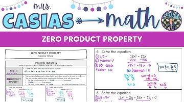 Zero Product Property | Algebra 1 Lesson