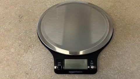 Amazon Basics Digital Kitchen Scale with LCD Display, Accurate, Compact, and Easy