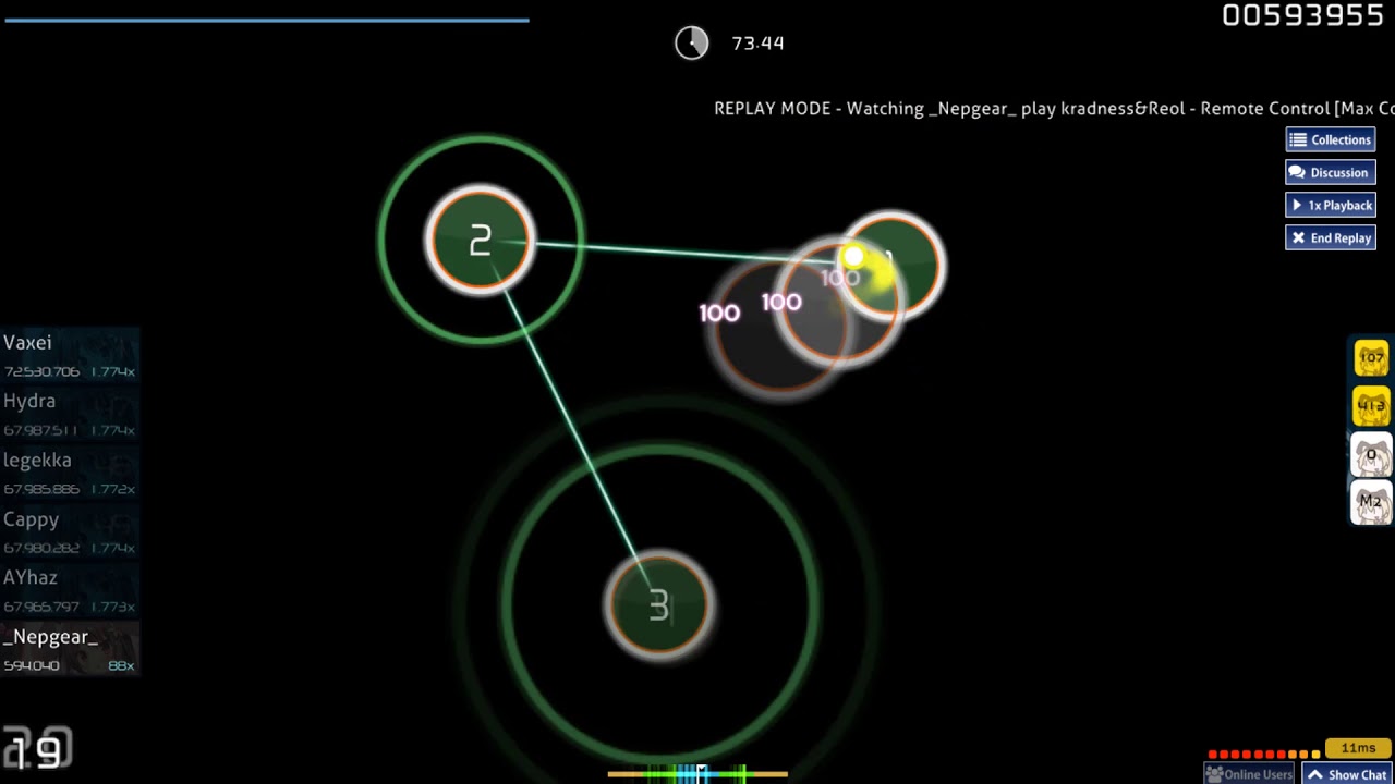 [osu!] kradness&Reol - Remote Control [Max Control!] 5.72*, 76.28% Pass ...