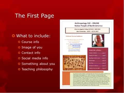 online syllabus template