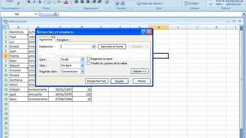 Rechercher les cellules comprenant le même mot dans les commentaires sous Excel