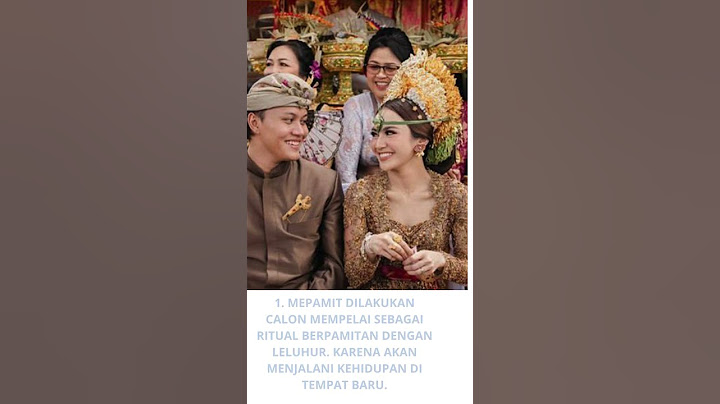 Mahalini Rizky Febian Sah | Fakta adat Mepamit Bali