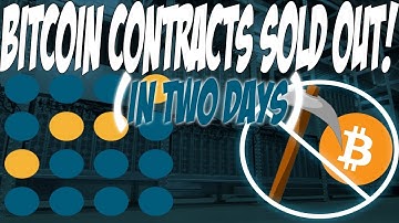 Bitcoin contracts no longer available... (Extremely high profitability!)