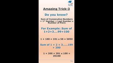 #short Amazing Trick 3 I Sum of Consecutive Numbers From 1 to 200