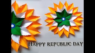 #republicdaycraft HOW TO MAKE INDEPENDENCE DAY & REPUBLIC DAY DECORATION IDEAS IN SCHOOL/MALL/OFFICE screenshot 3