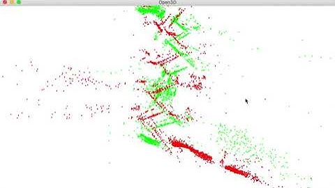 Staircase Point Cloud extracted with AR Foundation
