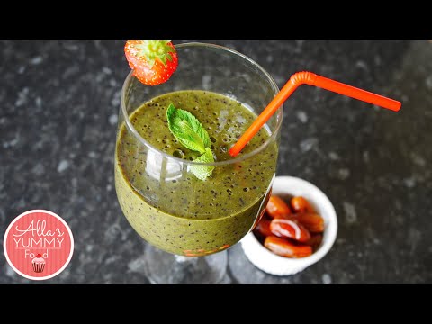 How to make Blueberry Spinach Smoothie - Healthy Smoothie Recipe