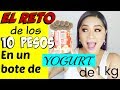 El RETO de los 10 PESOS: Cuánto ahorré en un BOTE de YOGURT? FantasticAzul