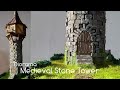 How to Build Diorama Medieval Stone Tower | Miniature Wizard Tower | Terrain Building | ジオラマ