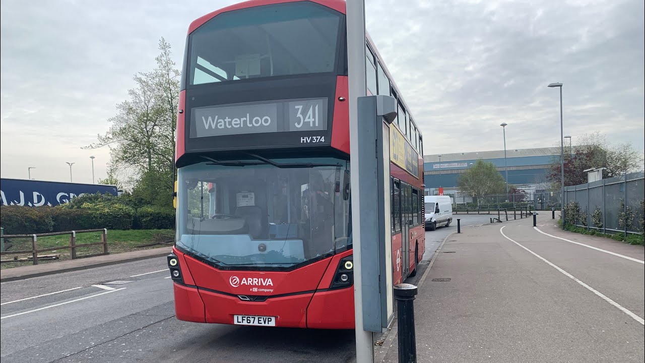 341 Meridian Water,Glover Drive Superstores-Waterloo|HV374(LF67 EVP)Arriva London North