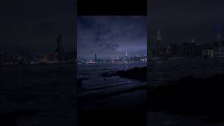 Listing to the sound of the waves.  neonoir cybercity cyberpunk nyc filmic dystopian liminal