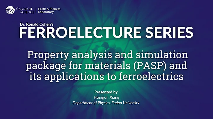 Hongjun Xiang | Property analysis and simulation package for materials