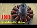 DIY Brushless DC motor (6 poles stator and 4 poles rotor).