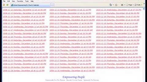 Arch Brooks - U. E. Ministry Calendar