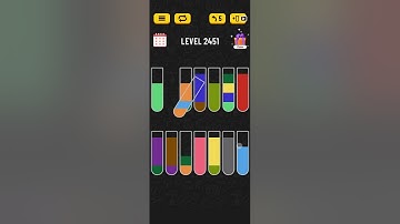 Water sort puzzle level 2451 #solveitwithme #waterpuzzlegame #game #puzzle #gamesolution #gamesolver