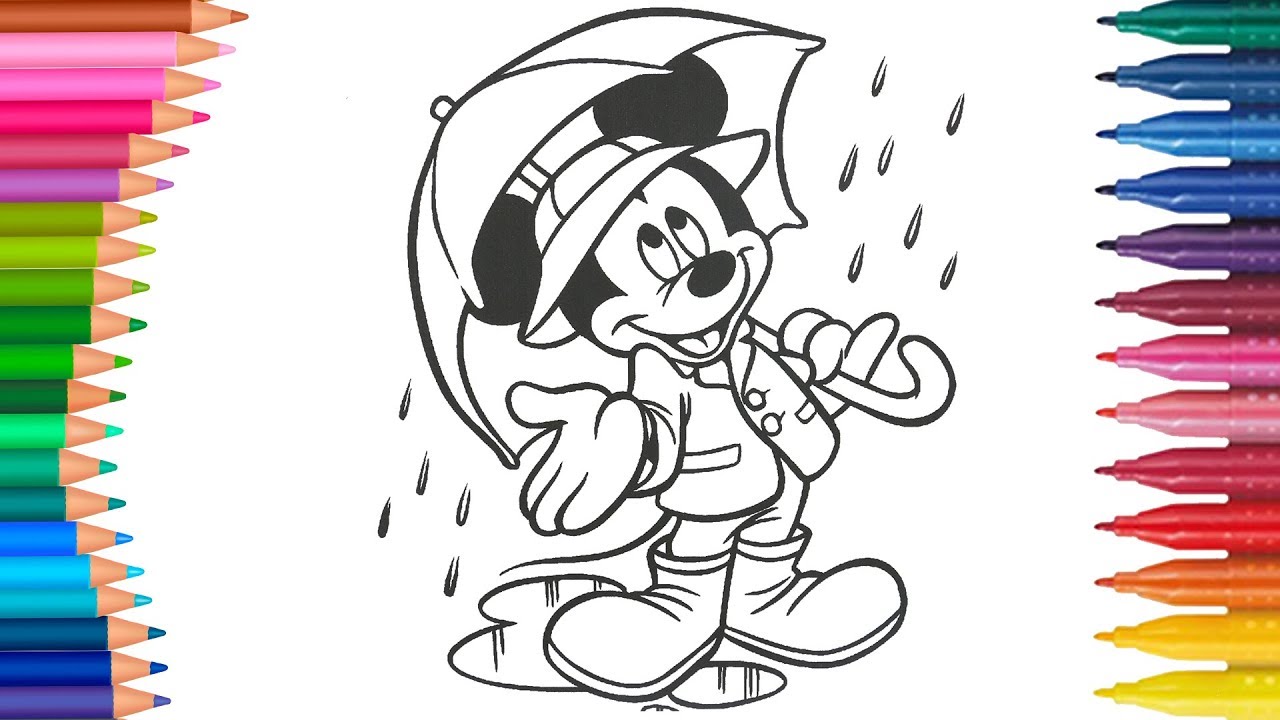 Dibujar Y Colorea Mickey Mouse Dibujos Para Ninos Aprender
