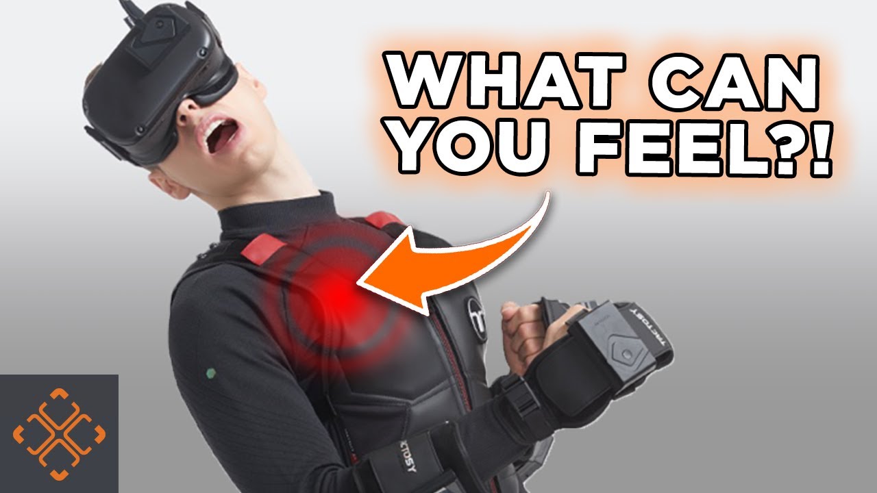 Much You Can Feel In A VR Suit - YouTube