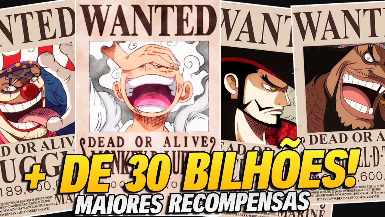 As 30 maiores recompensas de One Piece (e suas razões) - Aficionados