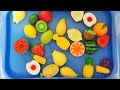 과일 채소 장난감으로 영어이름 영어단어 배워봐요 수박 오렌지 사과 오렌지 딸기 바나나