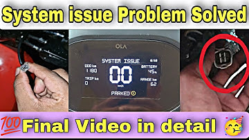 BIG Update 🔥 Ola s1x & S1X plus | System Issue Solution #olas1x #olaelectricscooter