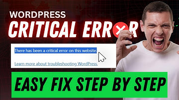 How to Fix “There Has Been a Critical Error on Your Website” in WordPress (FAST & Easy Beginner Fix)