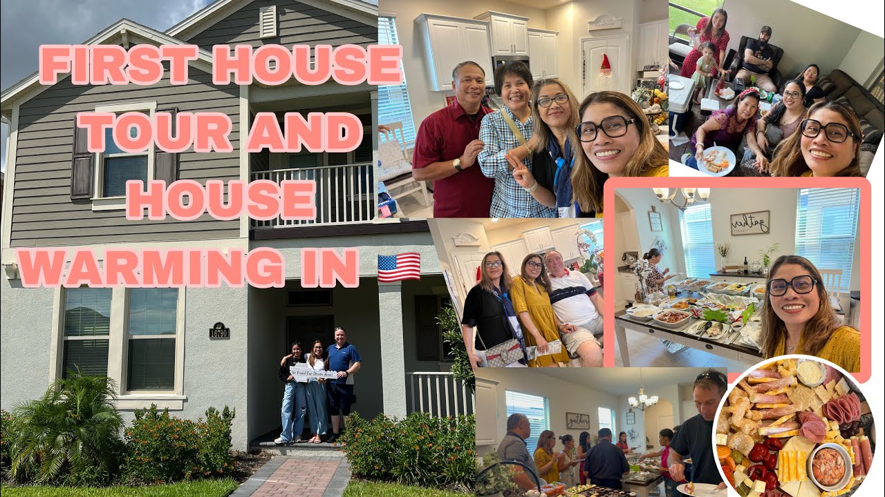 House Tour + House Warming (FIRST HOME IN AMERICA) 🇺🇸 ️ - YouTube