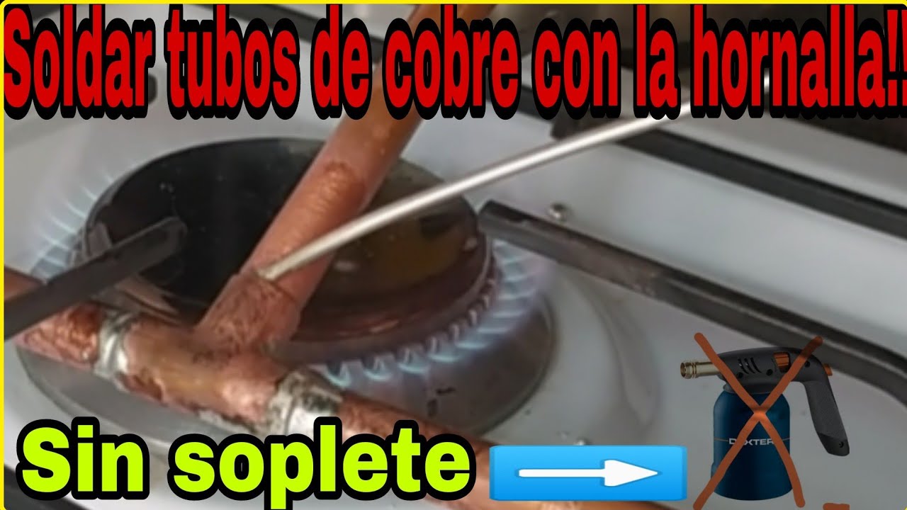 COMO SOLDAR TUBOS DE COBRE CON ESTAÑO SIN SOPLETE. UN TRUCO ECONOMICO. 