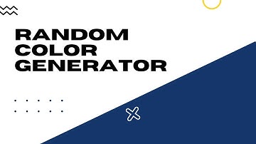 Random Color Generator using HTML, CSS and JavaScript | (RGB and Hex format)