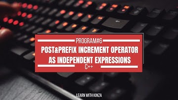 Difference of Postfix&Prefix Increment Operator as independent Expression #coding #programming #C++