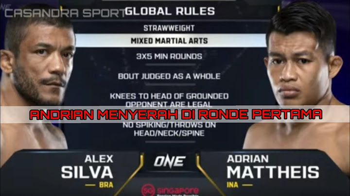 Rematch Adrian Mattheis vs Adrian Matheis || 🇧🇷🇮🇩 One Championsip 2022