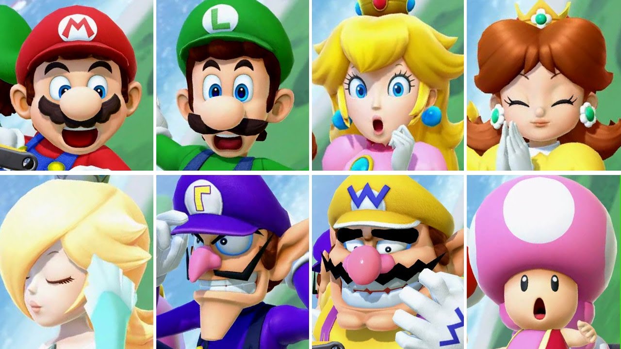 Super Mario Party Jamboree TV - All Characters Reaction to Heights