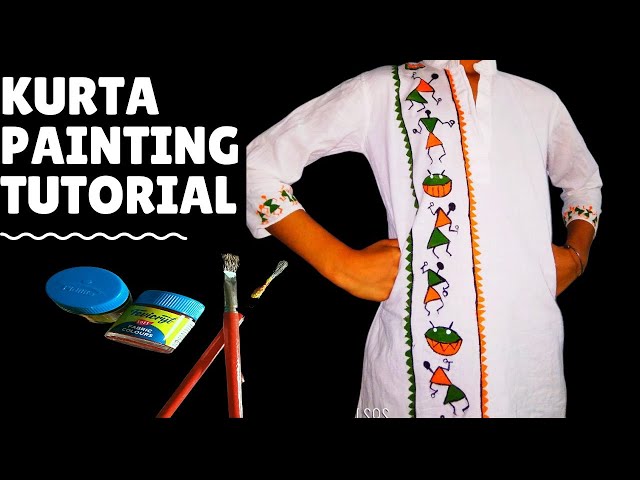 hand painted kurti