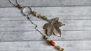 Long Fall Leaf Lariat Necklace Tutorial Net Worth