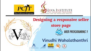 Web project Task 15 | 1st Year | Java Institute | Vinudhi Wahalathanthri