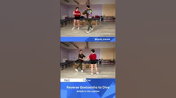Reverse Gostosinho to Dive (@zouk_moves - Brazilian Zouk Moves Glossary)