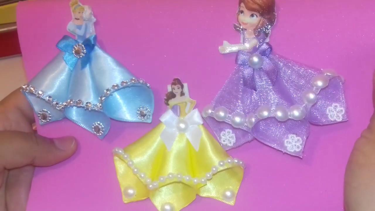Como hacer Centro de Princesas Disney para moños