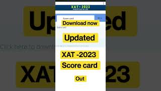 New XAT-2023 score card is out #2023 #download New XAT-2023 score card is out #2023 #download