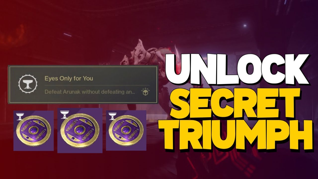 UNLOCK "Eyes Only For You'' Menagerie Secret Triumph + Week 2 Boss Guide!