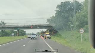 Truck hits the bridge - Accident at Star Toll