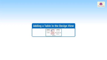 Working With Tables In MS Access - Creating A Table In Design View | Computer Training | Periwinkle