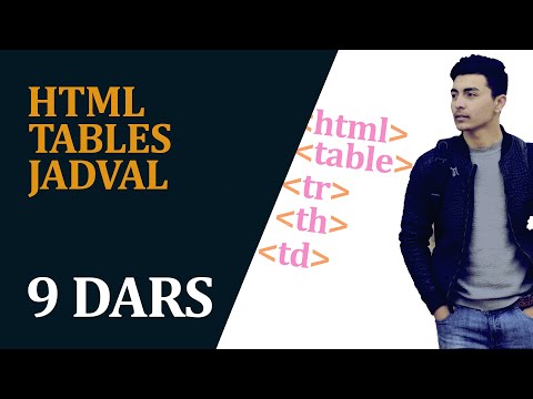 9 DARS // HTML TABLES // HTMLDA JADVAL TUZISH // A TECH UZ // SHAKHZODBEK