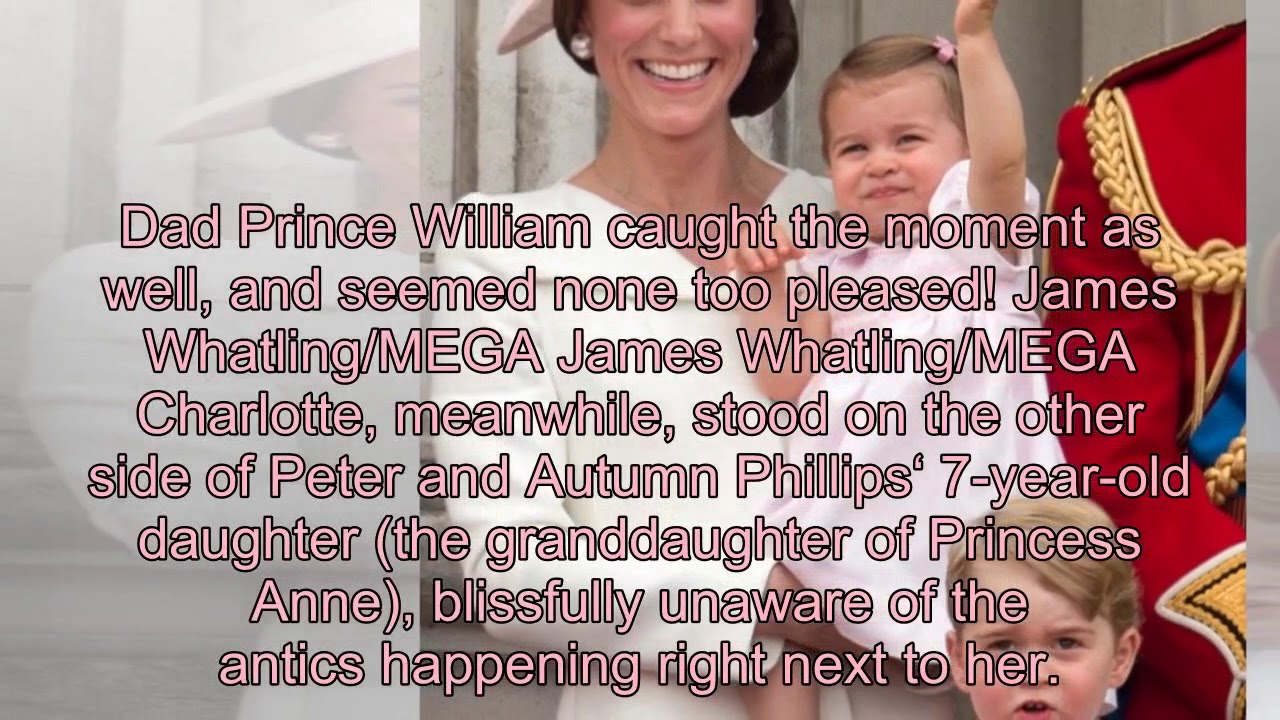 Savannah Phillips Covering Prince Mouth on the Palace Balcony