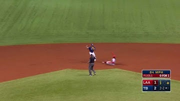 LAA@TB: Rays turn two to end the top of the 3rd