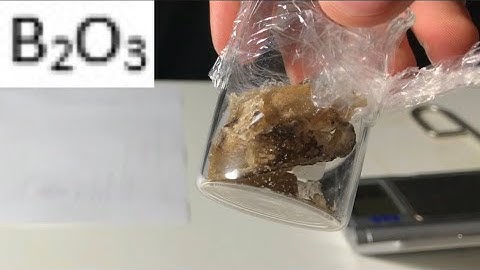 Boron trioxide from boric acid