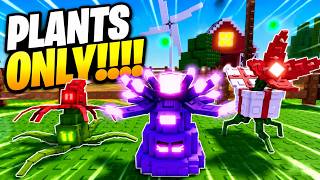 Can A Plant Only Team Beat An Apocalypse Challenge In Garden Tower Defense!