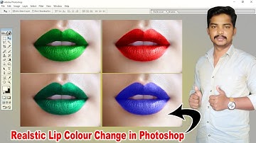 How To Change Lips Color In Photoshop | Photoshop Tutorial