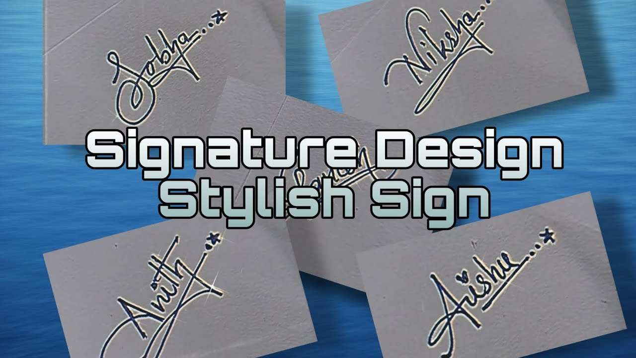 Name Signature stylish signature design #signaturetutorial #signature ...